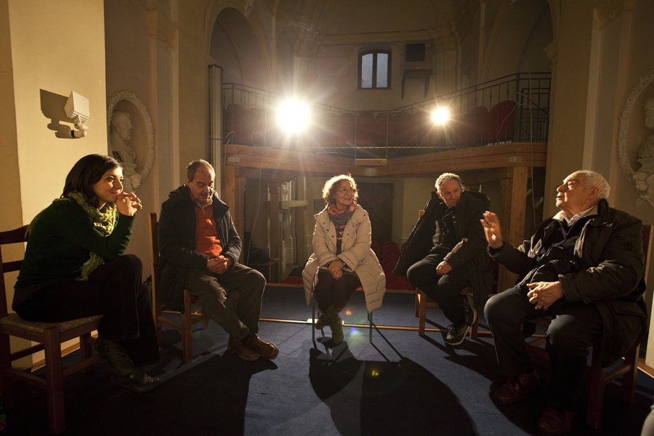 Kuziba Teatro - Incontro con gli anziani al Teatro Comunale Salisano - dicembre 2015